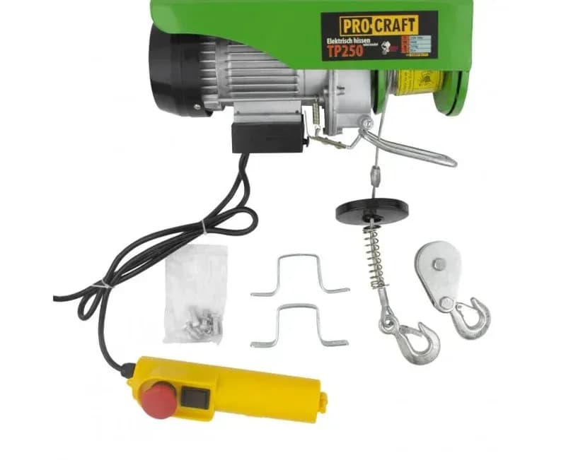 Підйомник (тельфер) PRO-CRAFT ТР250 (у комплекті трос 20м)