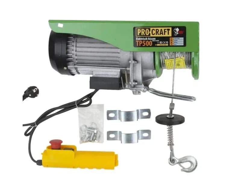 Підйомник (тельфер) PRO-CRAFT ТР500 (у комплекті трос 20м)