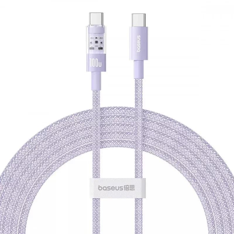 Кабель Type-C to Type-C Baseus Gem Fast-Charging Data Cable 100W 1m (purple)