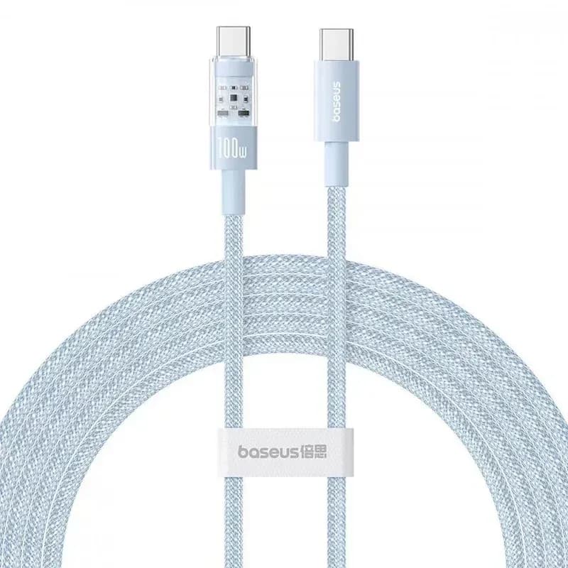 Кабель Type-C to Type-C Baseus Gem Fast-Charging Data Cable 100W 1m (blue)