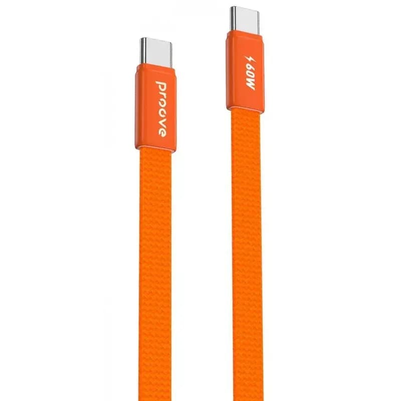 Кабель Type-C to Type-C Proove AirLine 60W 1m (orange)