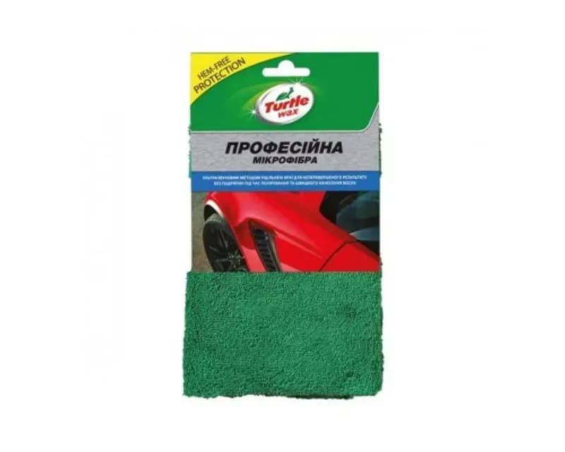 TURTLE WAX Професійна безшовна мікрофібра для зовнішнього полірування авто 40*40 X5060TD3