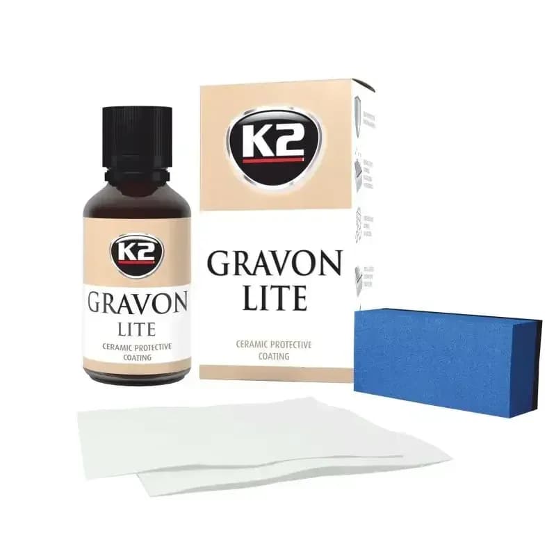 K2 GRAVON LITE (set) Набір керамічного покриття з аплікатором та серветками 50мл G033