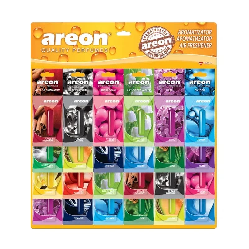 Ароматизатор рідкий Areon Liquid MIX 18шт, 5ml (асорті мікс)